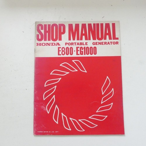 Shop manual handbuch honda - manual, e
